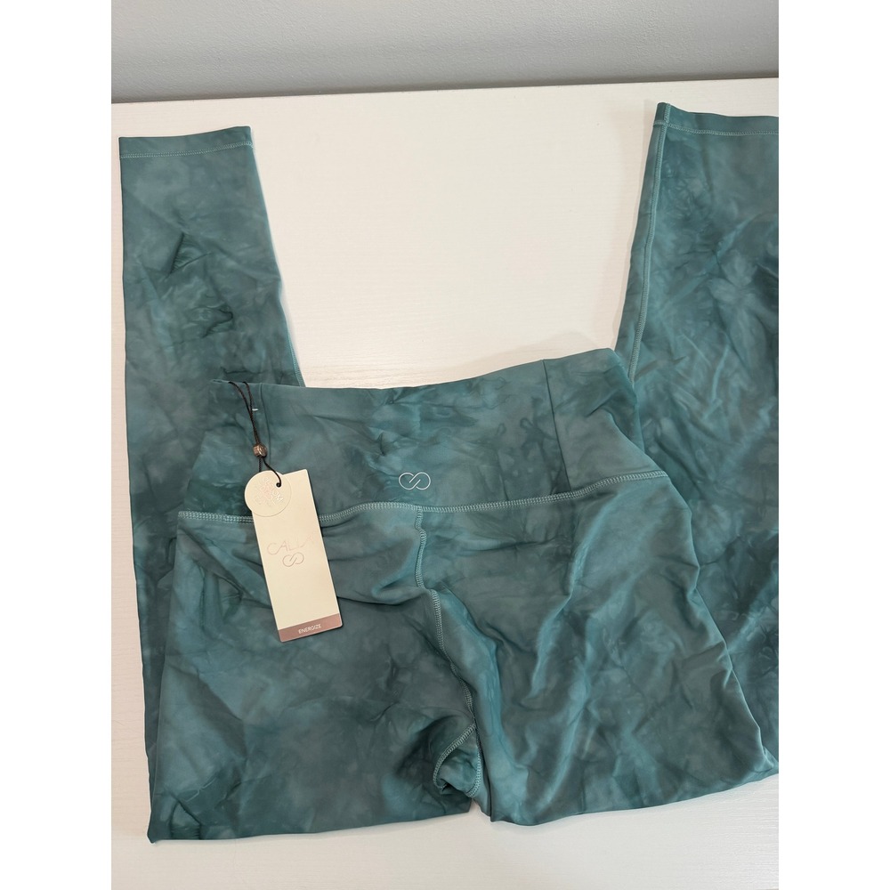 NWT CALIA Women Blue Agave Custom Dye Energize 7/8 Leggings WAX12243 Small NEW